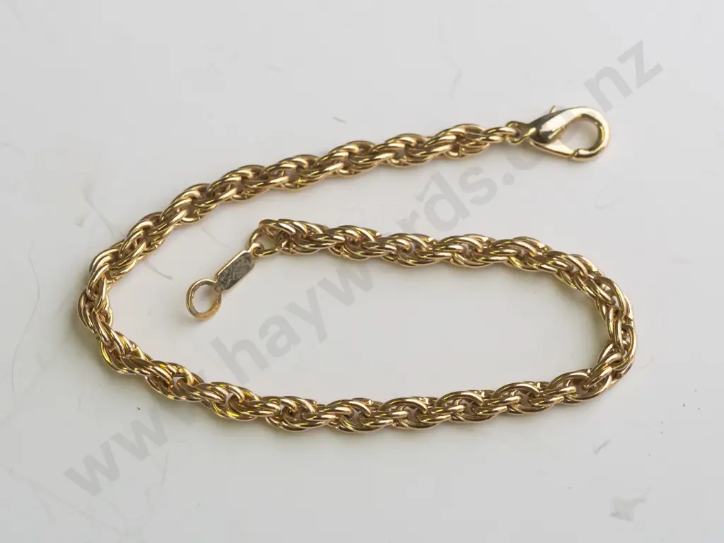 gold bracelet stamped 18kt (5.6gm) Image 1++
