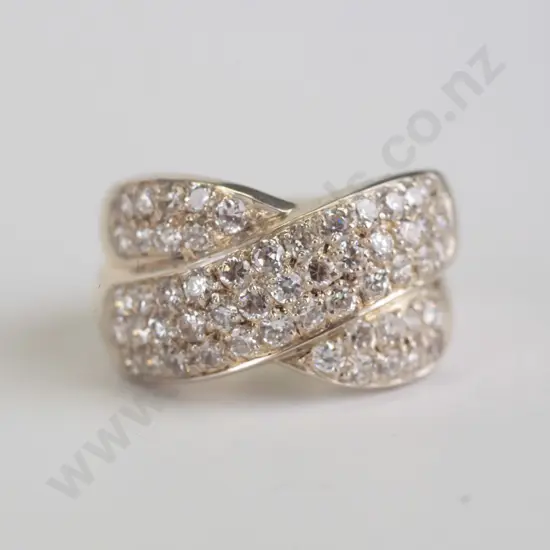 cz sterling silver ring - size O