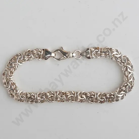 sterling silver byzantine bracelet