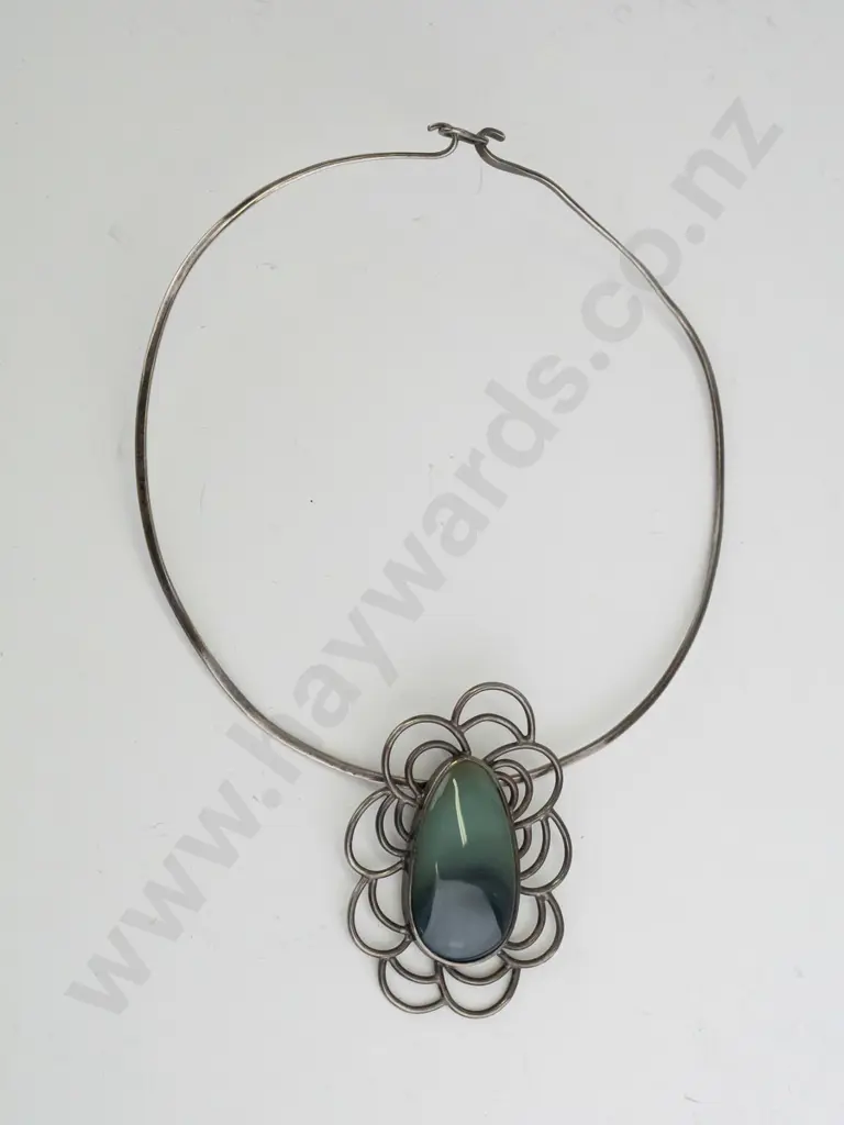 sterling silver wire necklace Image 1++