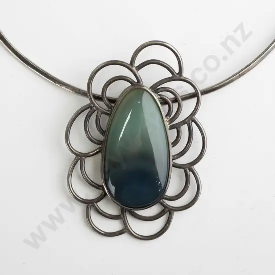 sterling silver wire necklace