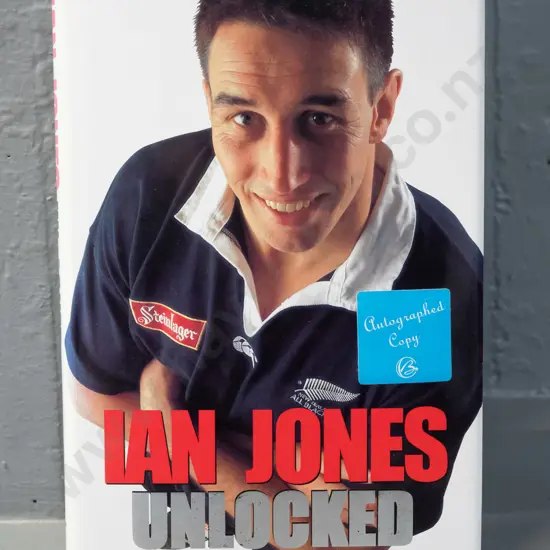 autographed hard cover book - signed by Ian Jones - see photo for details - minor wear to dust cover