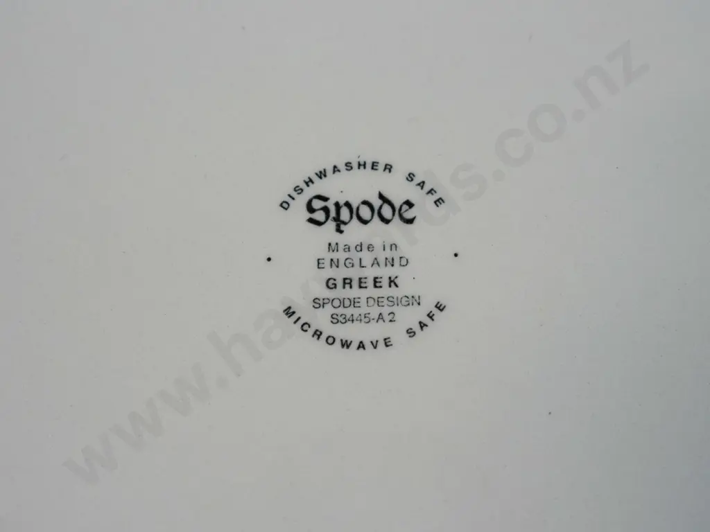 pair of Spode "Greek" pattern cabinet plates D-270 Image 1++