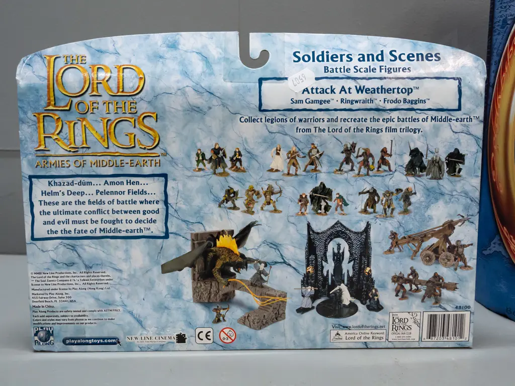 2 Lord of the Rings toys in original packaging - 2003 Return of the King Gollum figure w/ sound & Armies of Middle Image 1++