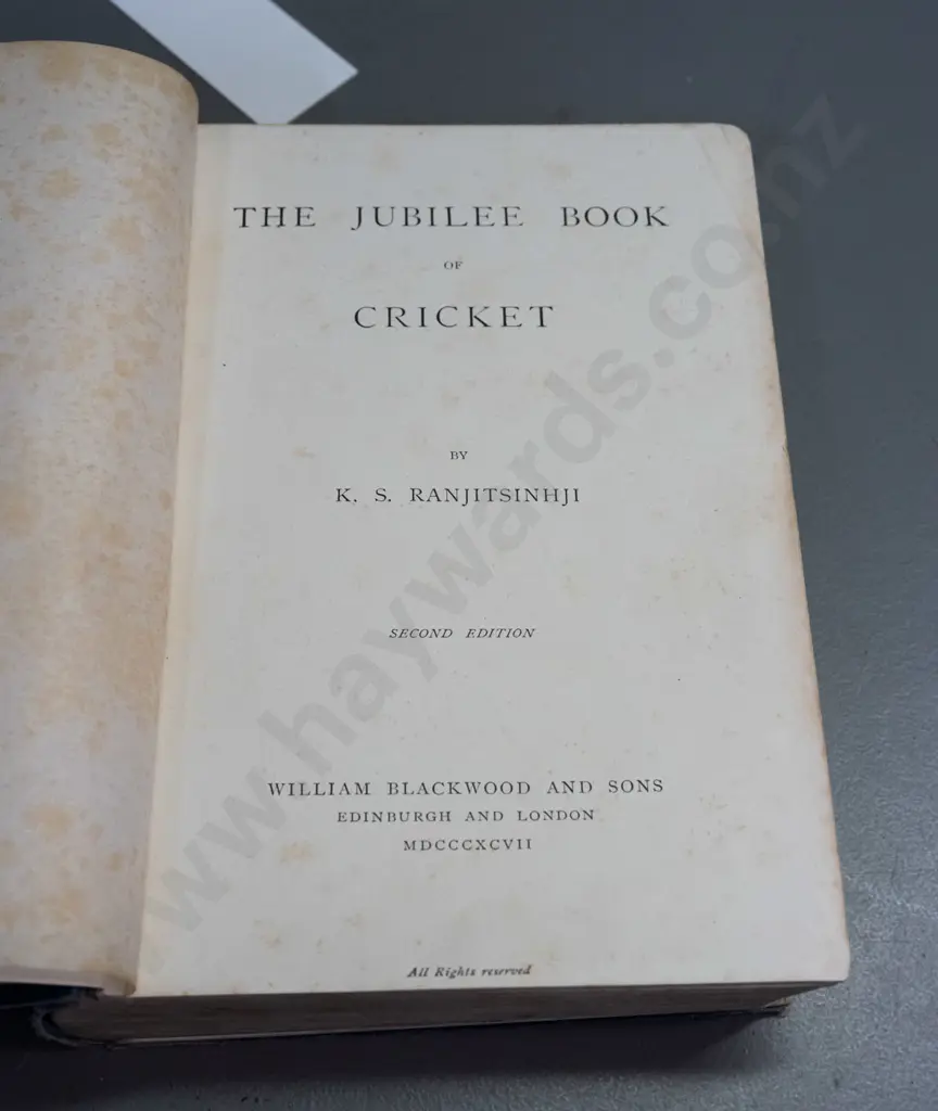 3 English cricket books - Cricket Cavalcade 1877-1947, Jubilee Book, circa 1950 History of Cricket - some wear and tear Image 1++