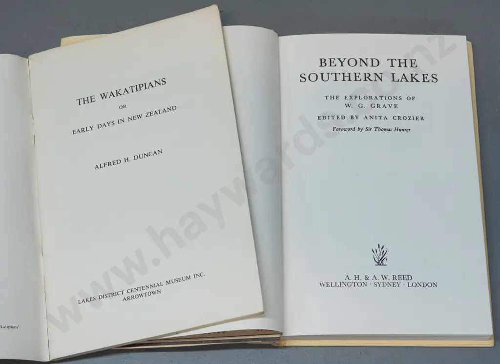 5 local history books - Otago, Wakatipu, station life etc -see photos for detail - some wear / damage etc. Image 1++