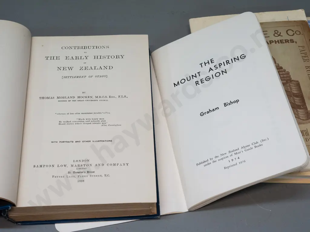 5 local history books - Otago, Wakatipu, station life etc -see photos for detail - some wear / damage etc. Image 1++