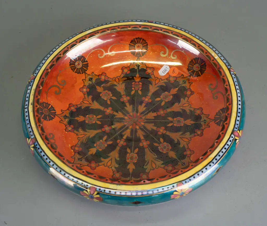 Grimwades Byzanta Ware lustre glaze float bowl - some crazing on exterior H-65 D-290 Image 1++