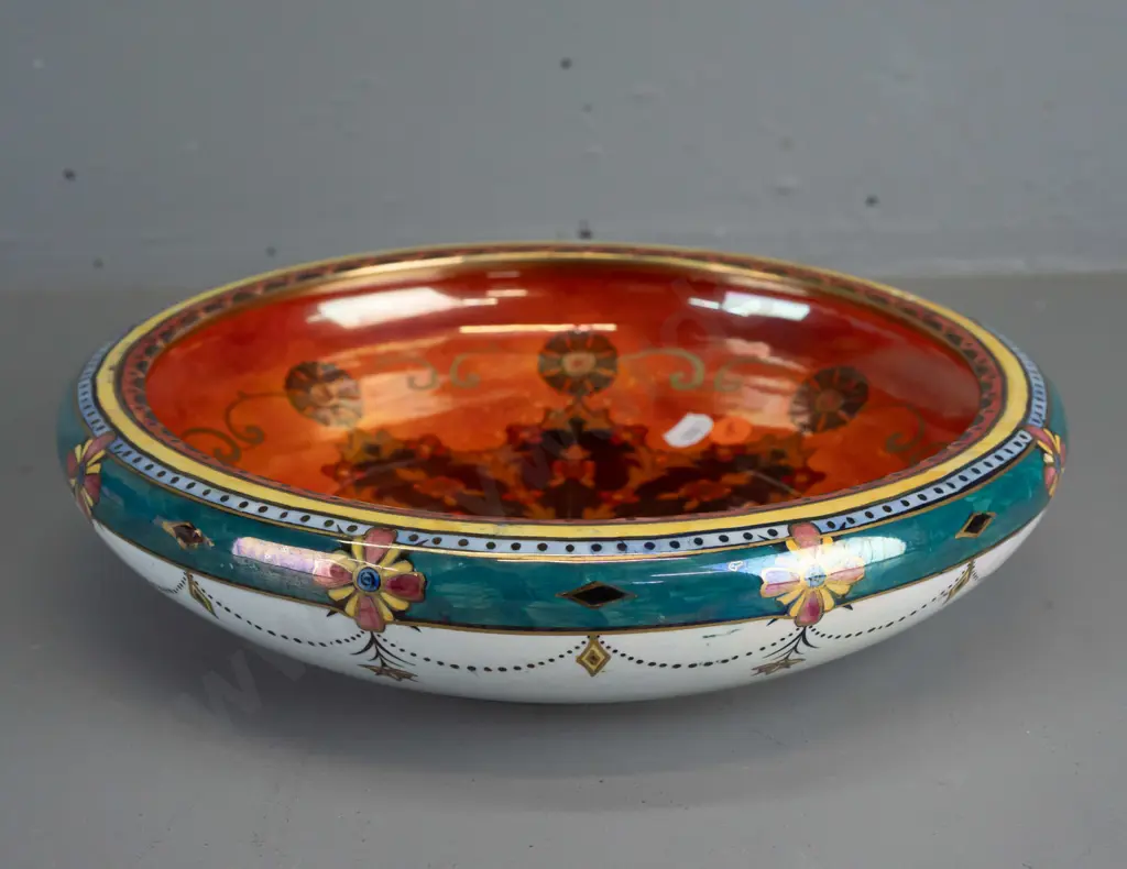 Grimwades Byzanta Ware lustre glaze float bowl - some crazing on exterior H-65 D-290 Image 1++