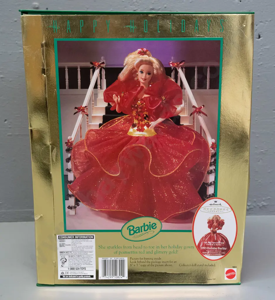 1993 Special Edition Happy Holidays Barbie in original packaging Image 1++