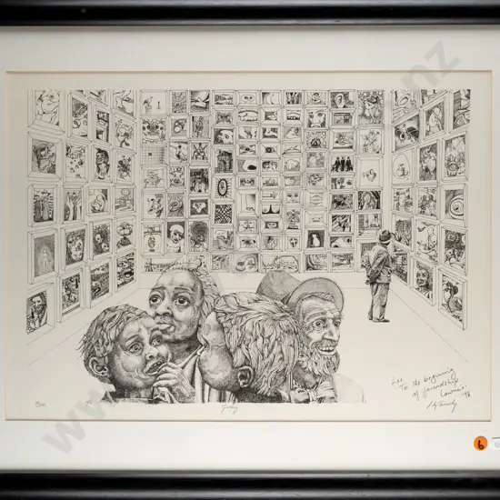 Laurie M'Conoely? 1976 - framed ltd edition print 90/100 "Gallery" H320 W460