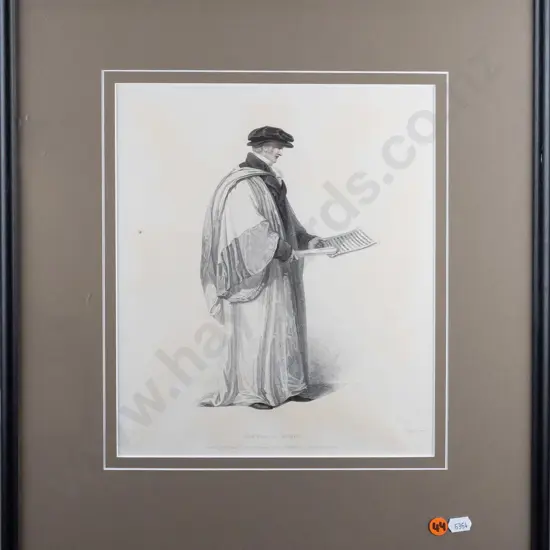 framed vintage print "Doctor In Music" H290 W240