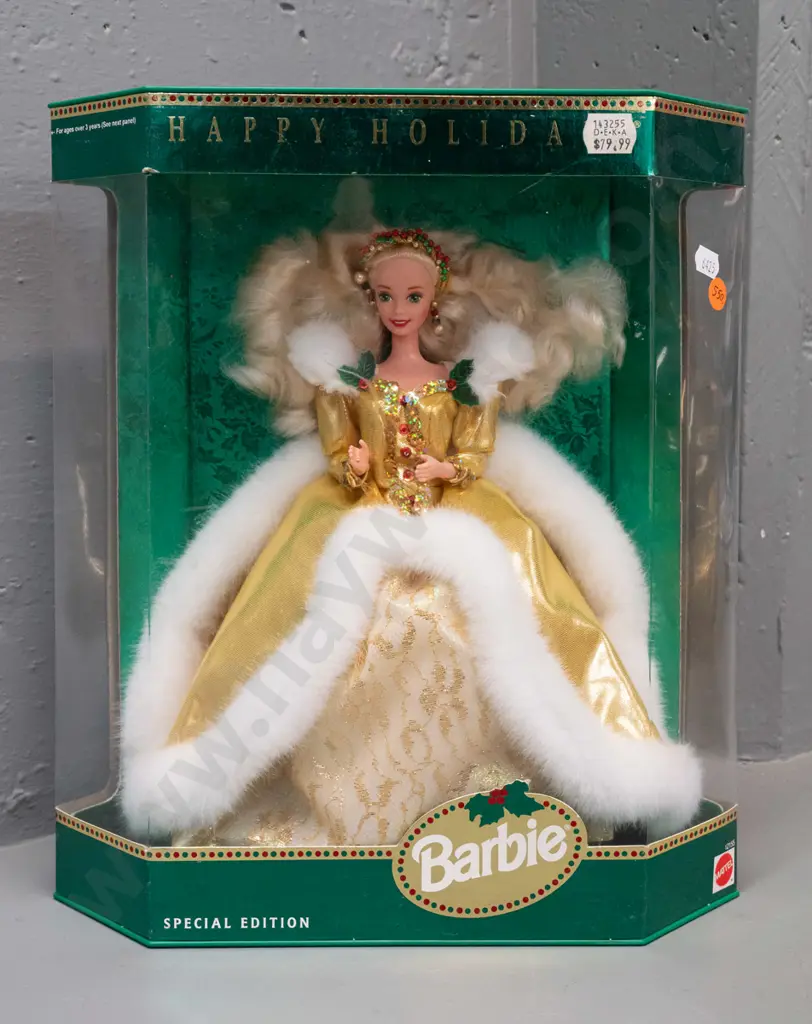 1994 Special Edition Happy Holidays Barbie in original packaging Image 1++