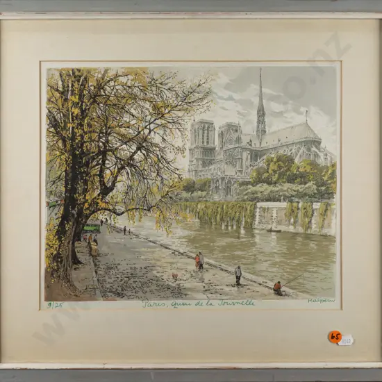 Halpern - framed ltd edition print 9/25 - Paris H260 W330