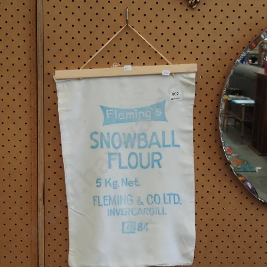 flour bag wall hanging