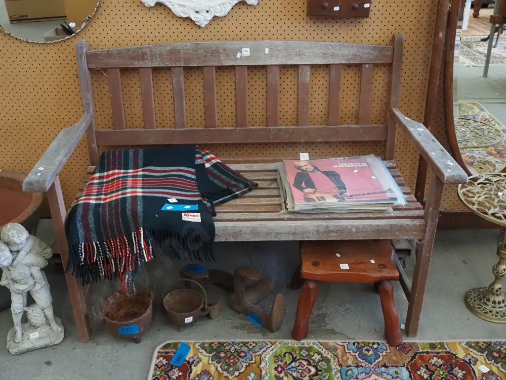 wooden garden bench seat Image 1++