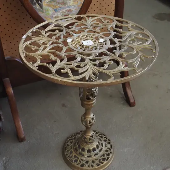 cast alloy wine table