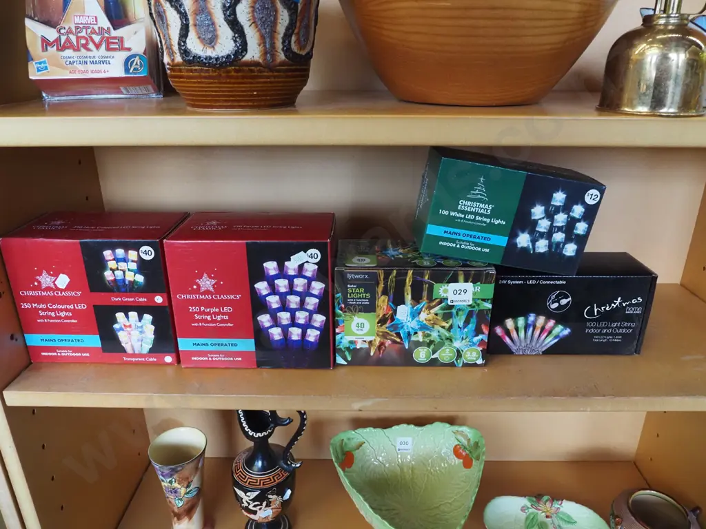 shelf of Xmas lights Image 1++