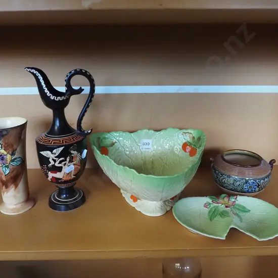 Carlton footed bowl, leaf dish, ewer vase etc