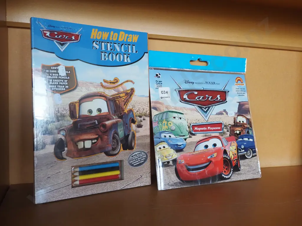 Disney pixel cars game and stencil book Image 1++