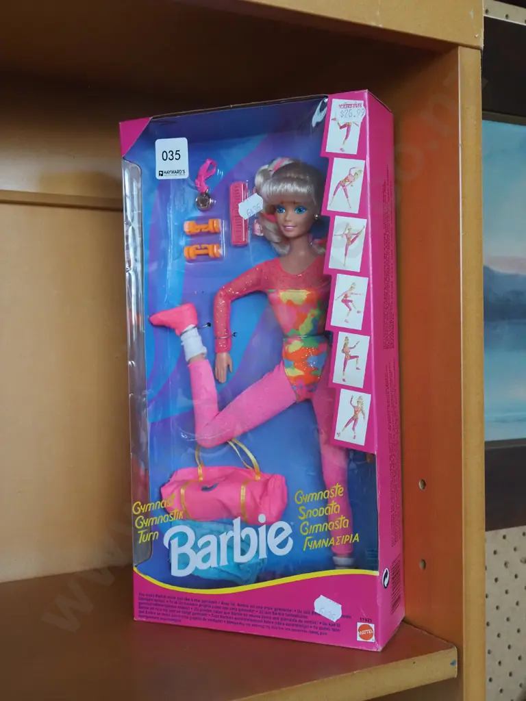 boxed as new Gymnastics Barbie Image 1++