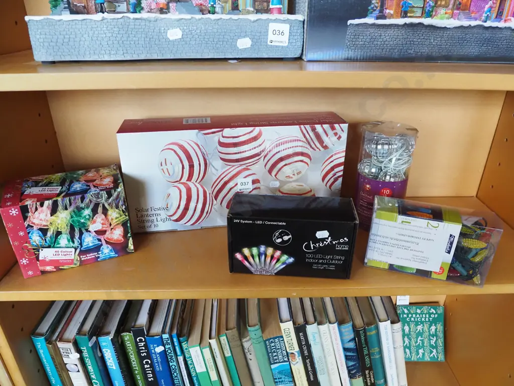 shelf of Xmas lights Image 1++