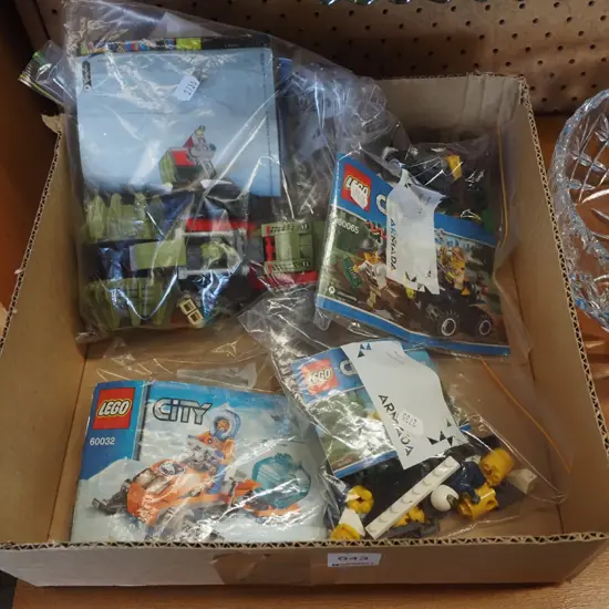 box of Lego sets