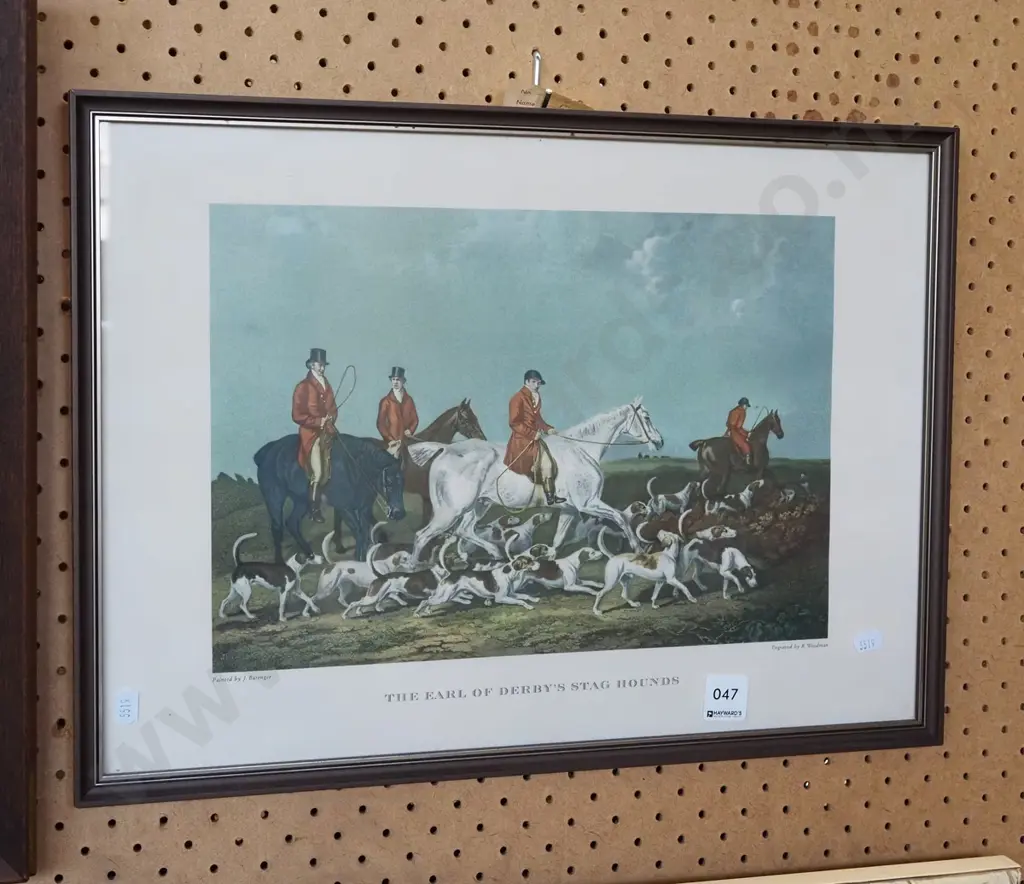 framed hunting print Image 1++