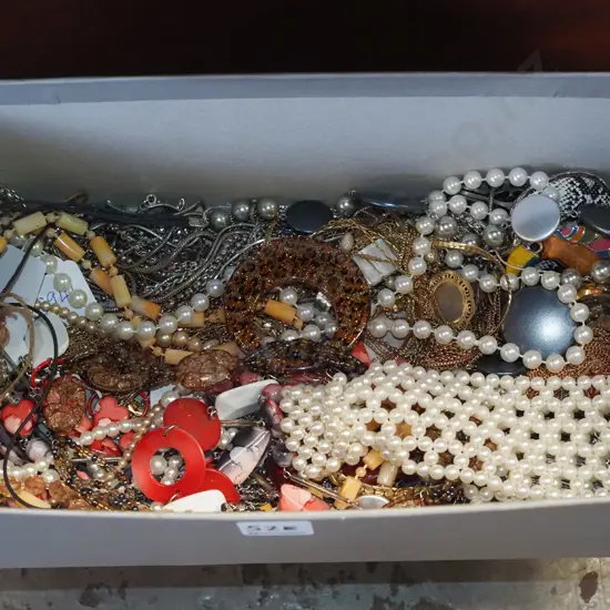 box of costume jewellery