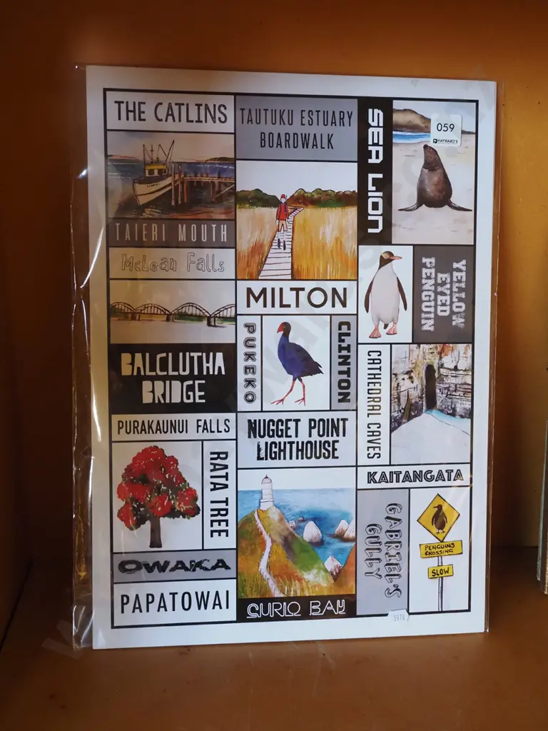 unframed print - locations in South Otago Image 1++