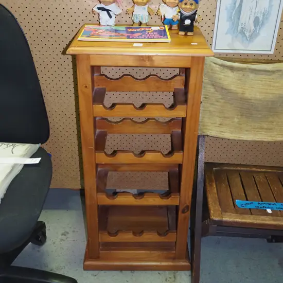 pine wine rack H870 W410