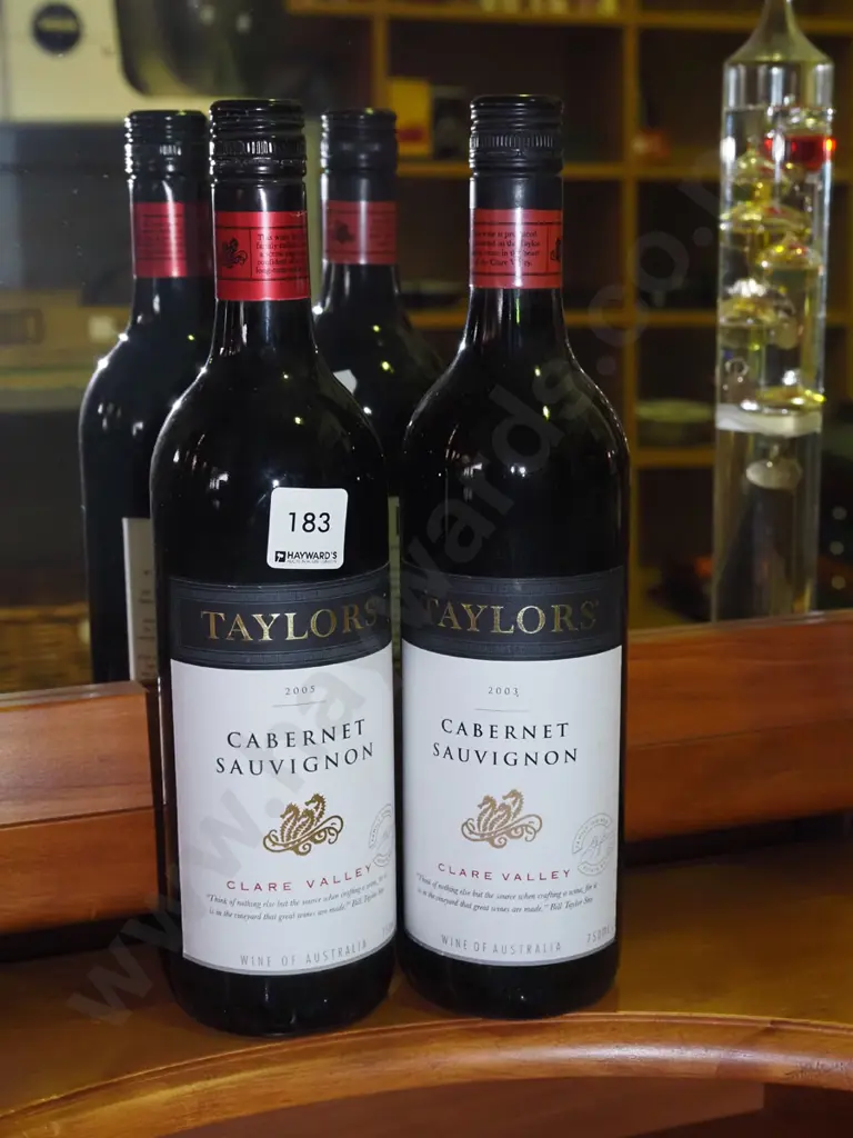 2x bottles Taylors Clare Valley cabernet sauvignon 2003, 2005 Image 1++