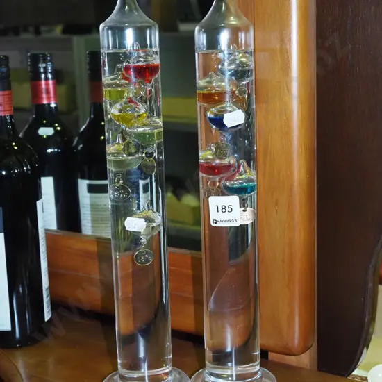 2x Galileo themometers H375