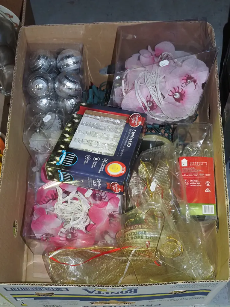 box of Xmas and other lights Image 1++