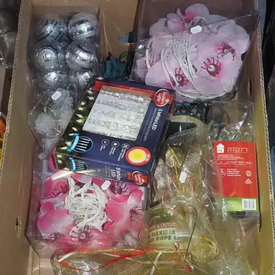 box of Xmas and other lights