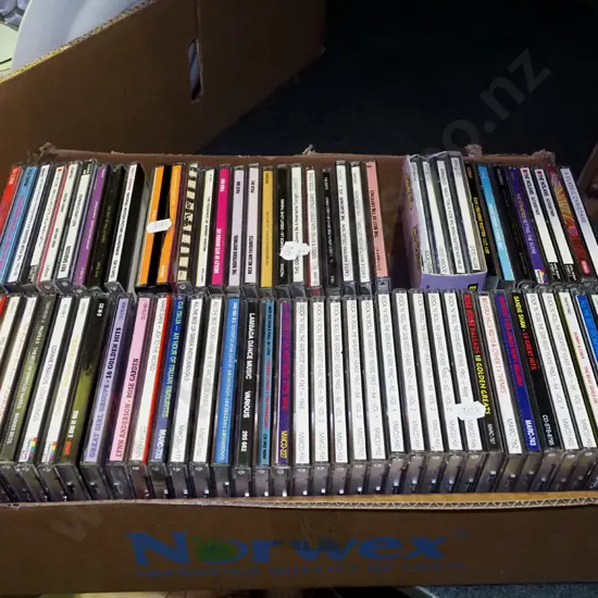 box of CDs