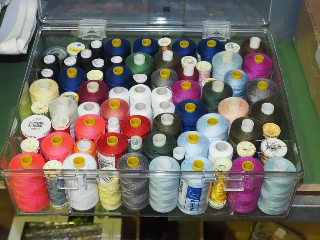 plastic container of sewing threads Image 1++