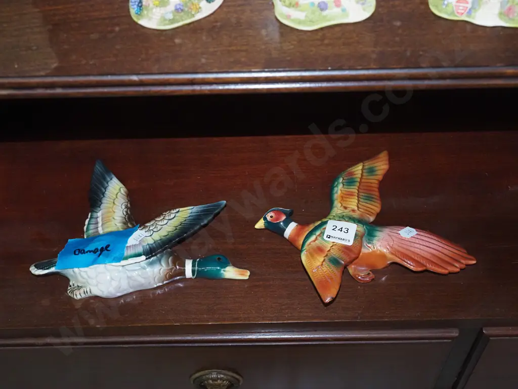 wall mounted pheasant, duck - repair to neck Image 1++
