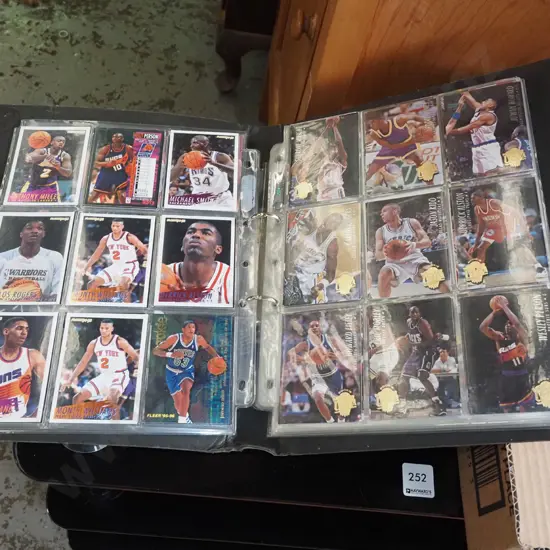 album of basketball collector cards