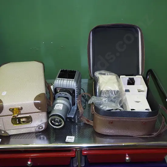 2x vintage slide projectors
