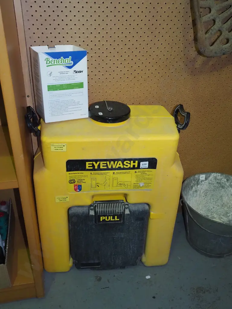 eye wash station, dust masks Image 1++