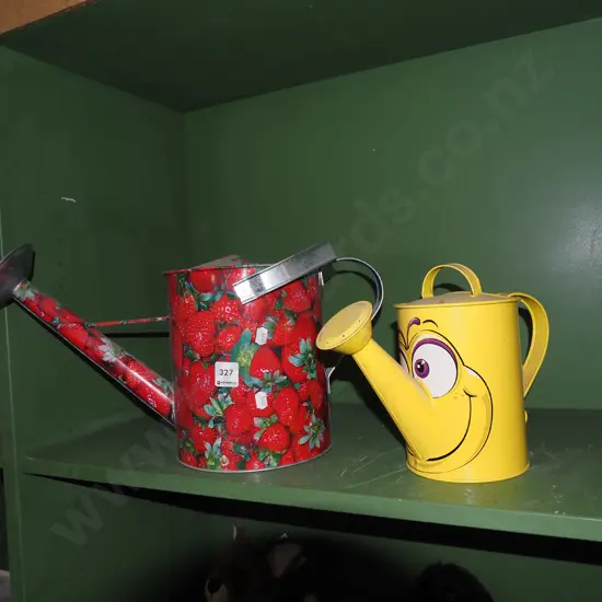 2x watering cans Tallest H220
