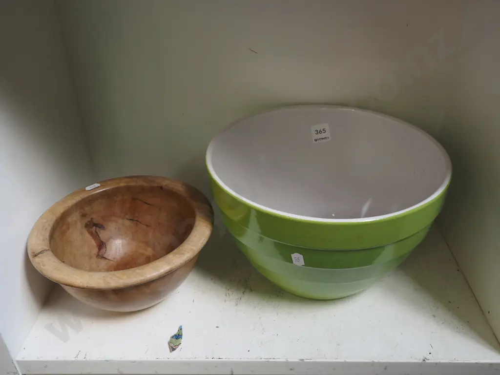 wooden bowl, large mixing bowl Diam270 Image 1++