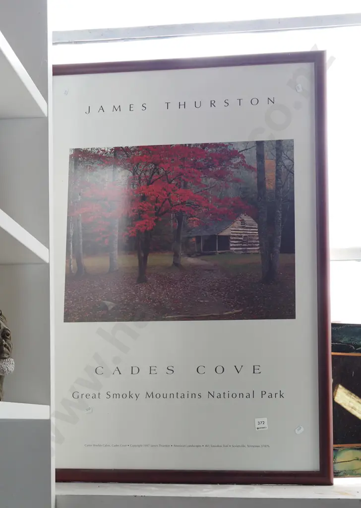 framed James Thurston publicity poster Image 1++