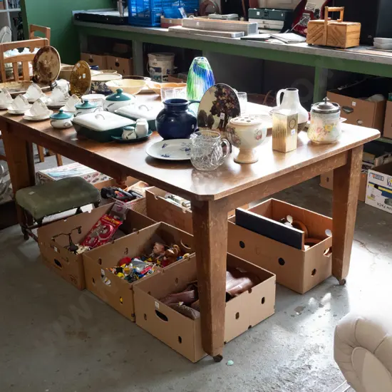 restorer's extending rimu dining table H770 W1820 D1060