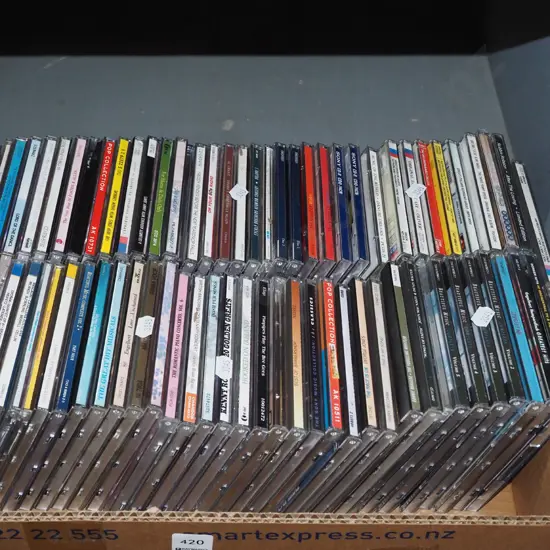 box of CDs