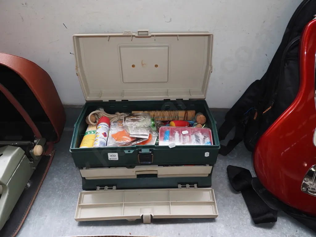 tackle box; lures,lines, hooks etc Image 1++