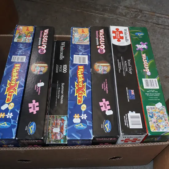 box of puzzles