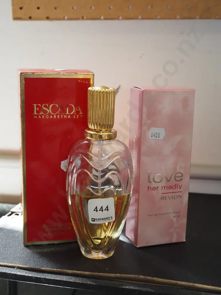 Escada Pefrume (partial contents), boxed as new Revlon "Love Her Madly" eau de toilette 50ml Image 1++
