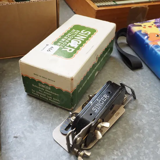 Singer button hole attachment